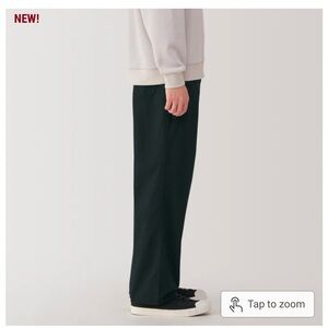 MUJI Wide Herringbone Pants